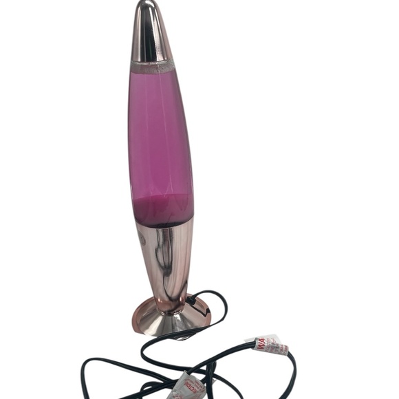 Rocket Ship Lava Lamp Light Pink Retro - Picture 6 of 15